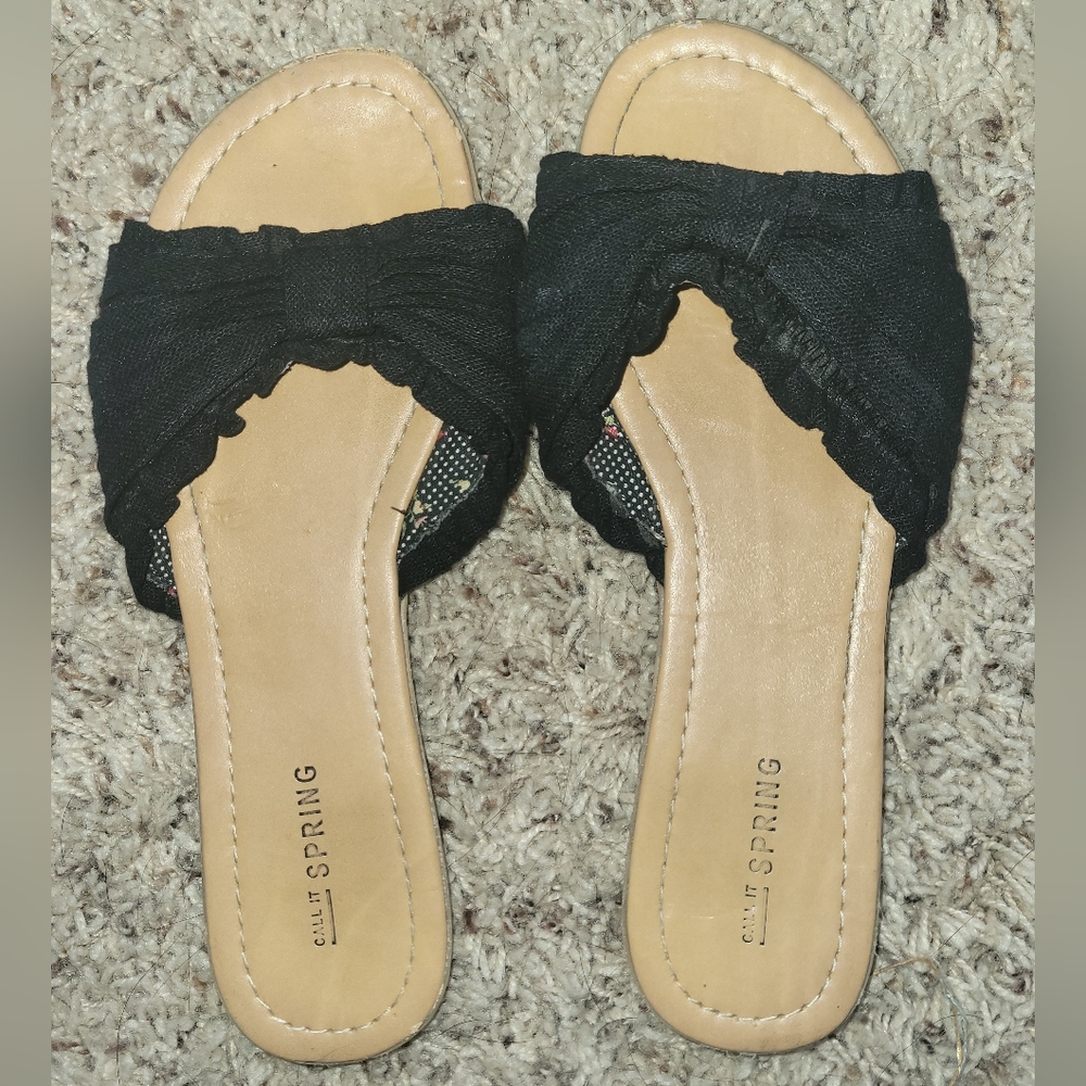 Call It Spring Slip On Sandals Women's Sz 7 - Picture 3 of 7
